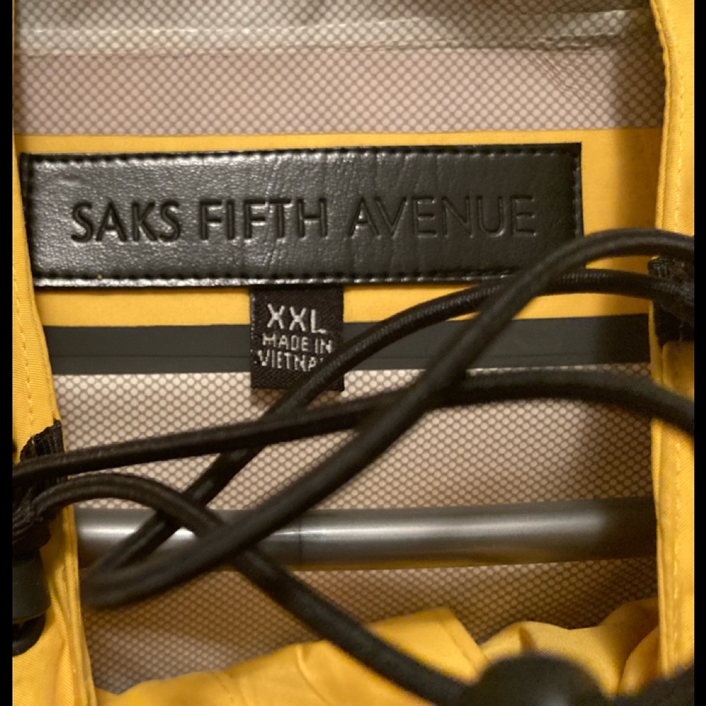 Saks Fifth Avenue Yellow Raincoat (read description)